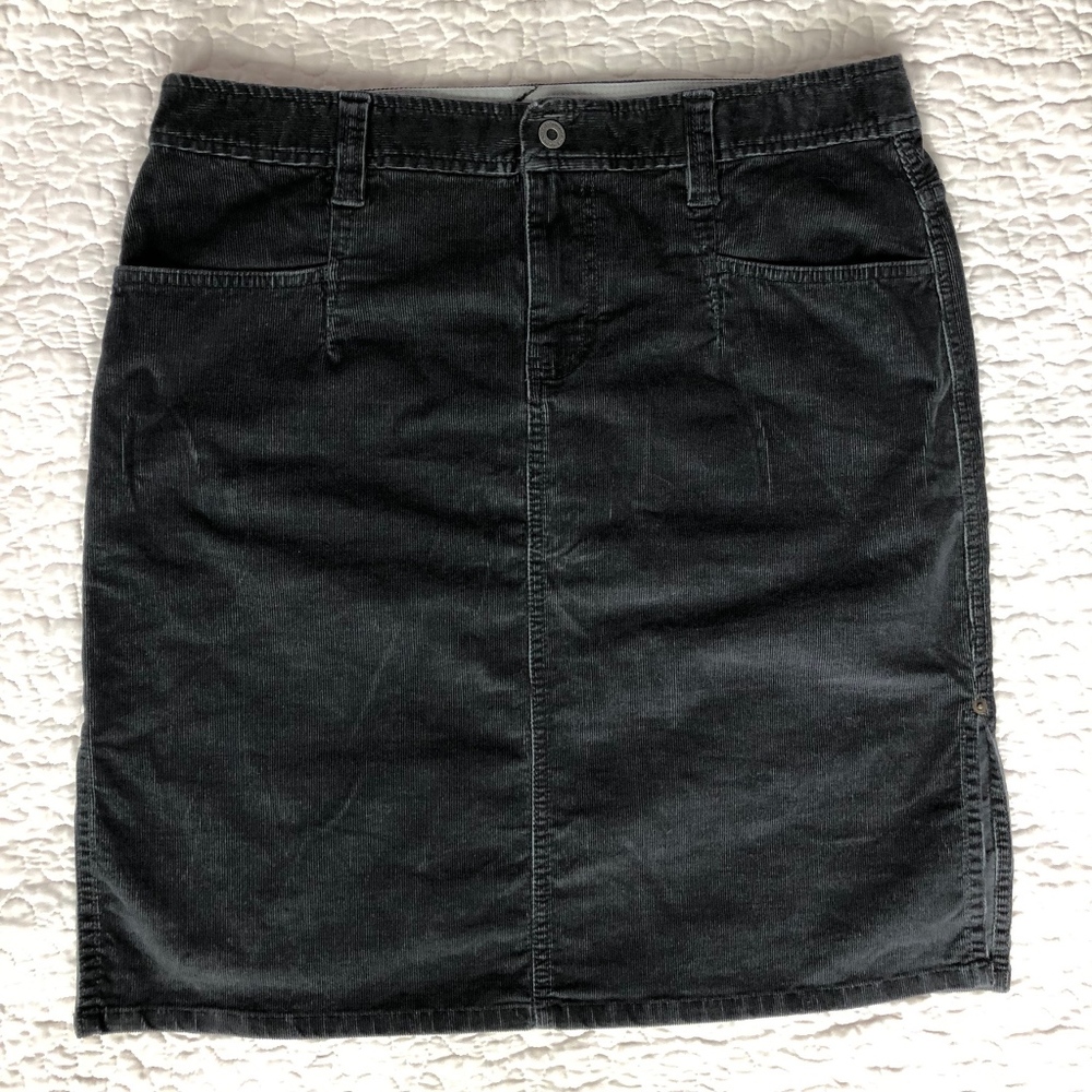 The North Face Charcoal Corduroy Skirt